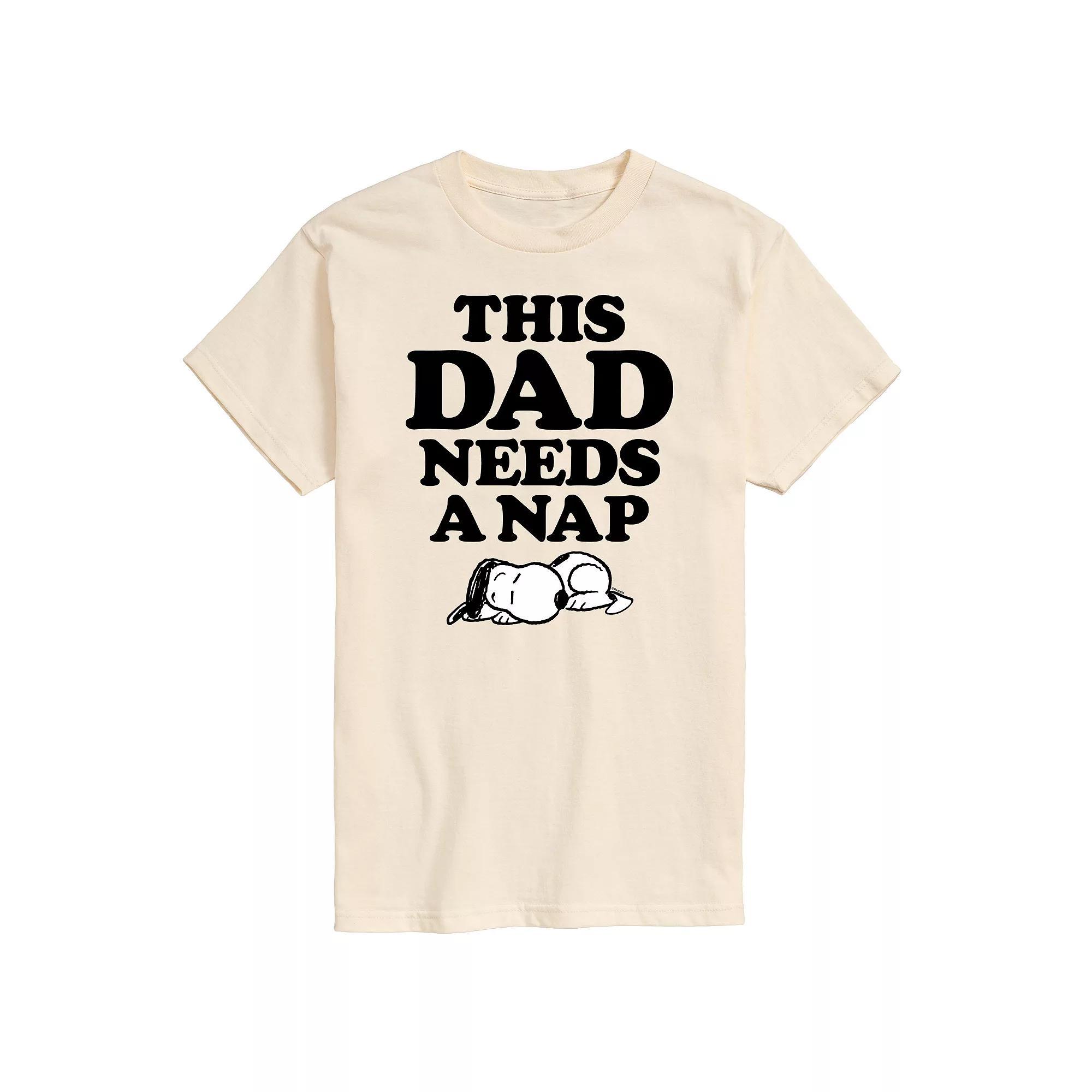 Mens Peanuts This Dad Needs A Nap Graphic Tee Product Image