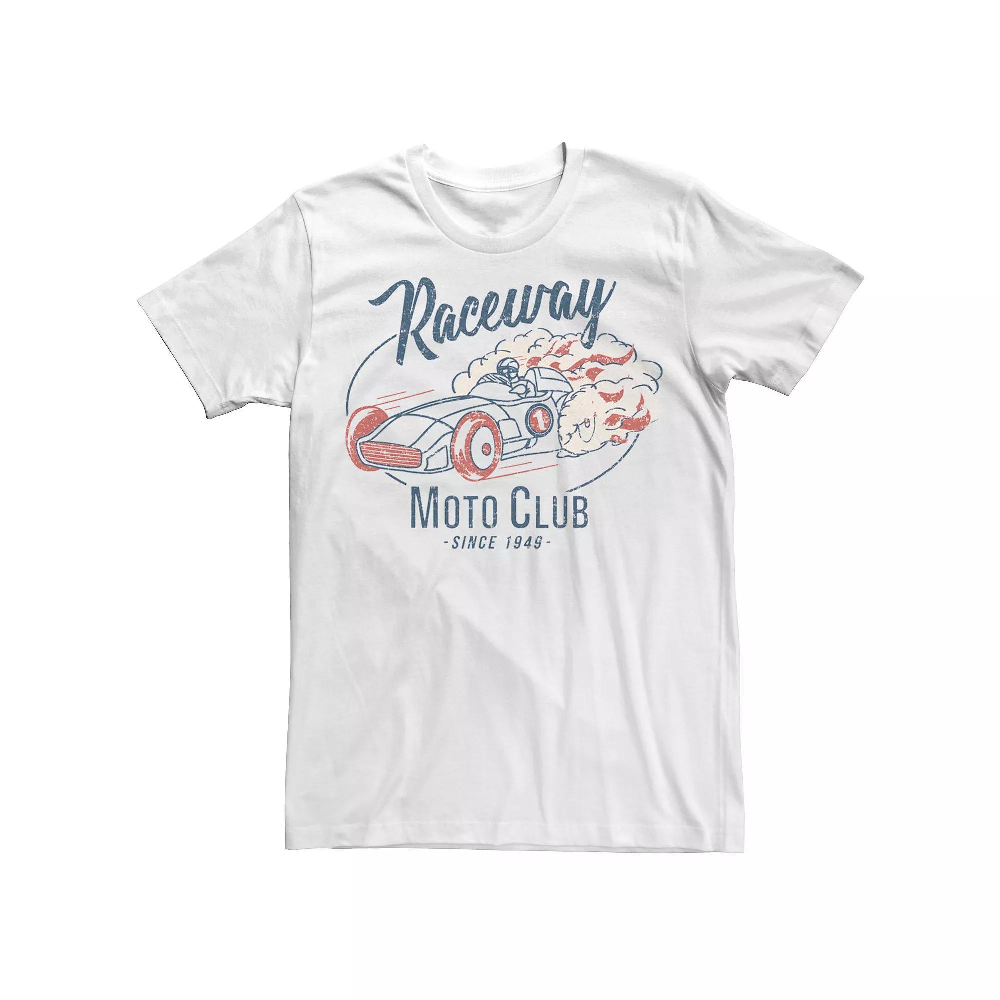 Men's Raceway Moto Club Since 1949 Tee, Size: XL, White Product Image