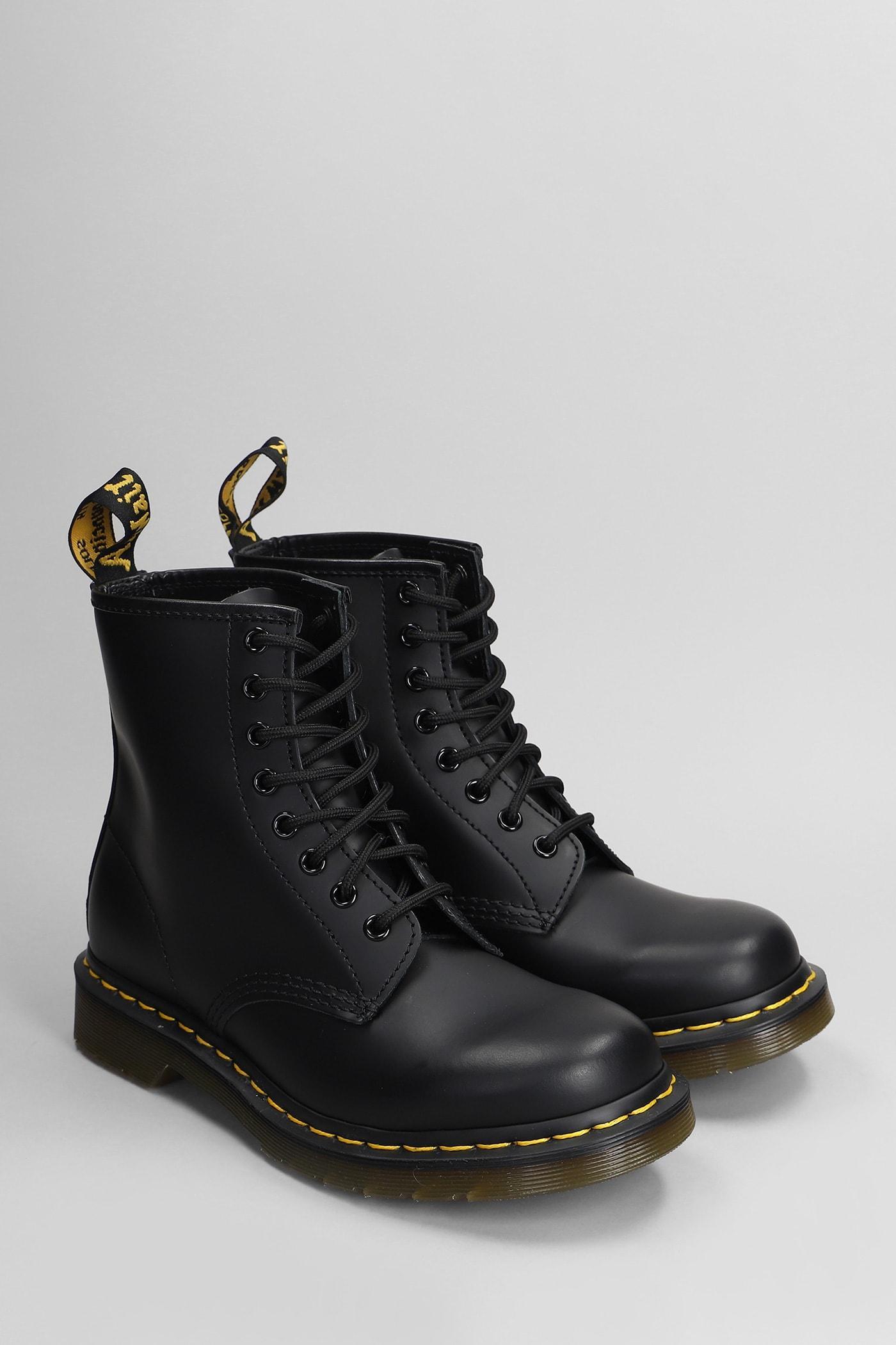 DR. MARTENS' Vintage 1460 Lace-up Leather Boots In Black Product Image