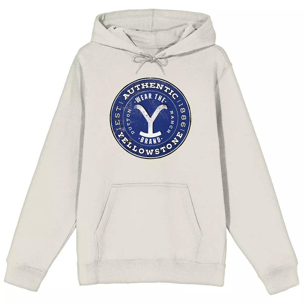 Men's Yellowstone Logo Hoodie, Size: XXL, White Product Image