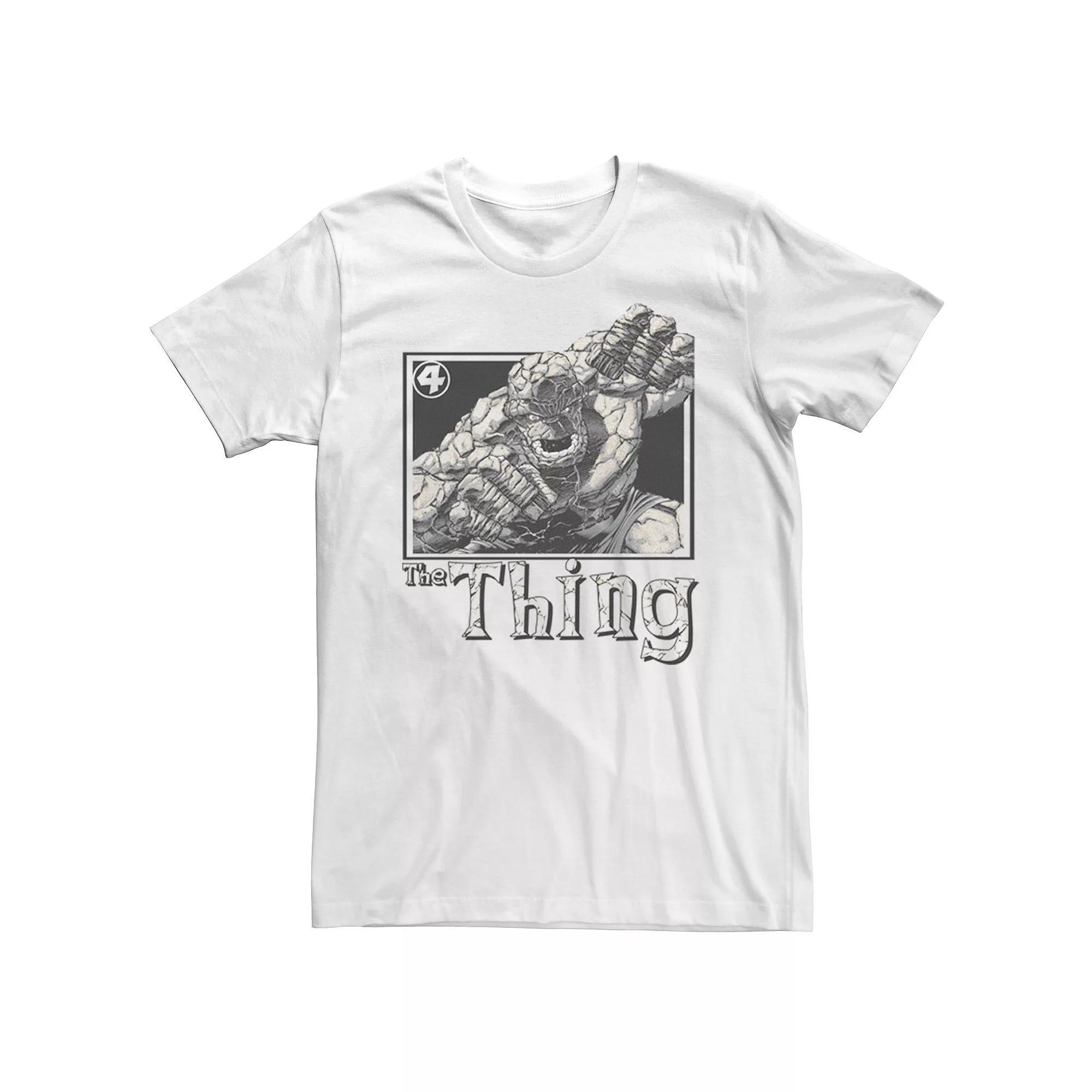 Men's Marvel Fantastic Four The Thing Simple Portrait Tee, Size: Large, White Product Image