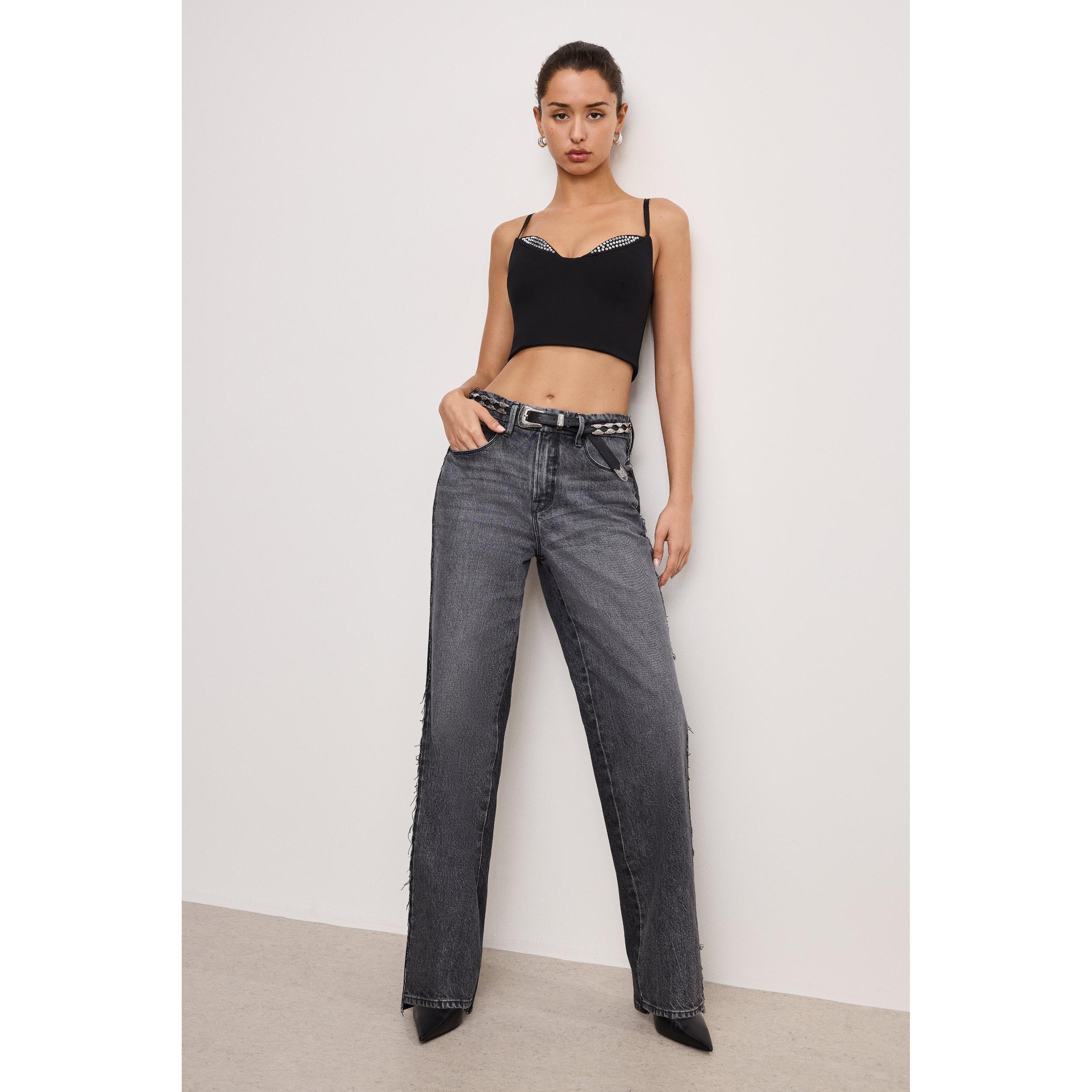 Womens Good 90s Relaxed Jeans | Black, 365 Size 20 Plus | Good American by Khlo Kardashian Product Image