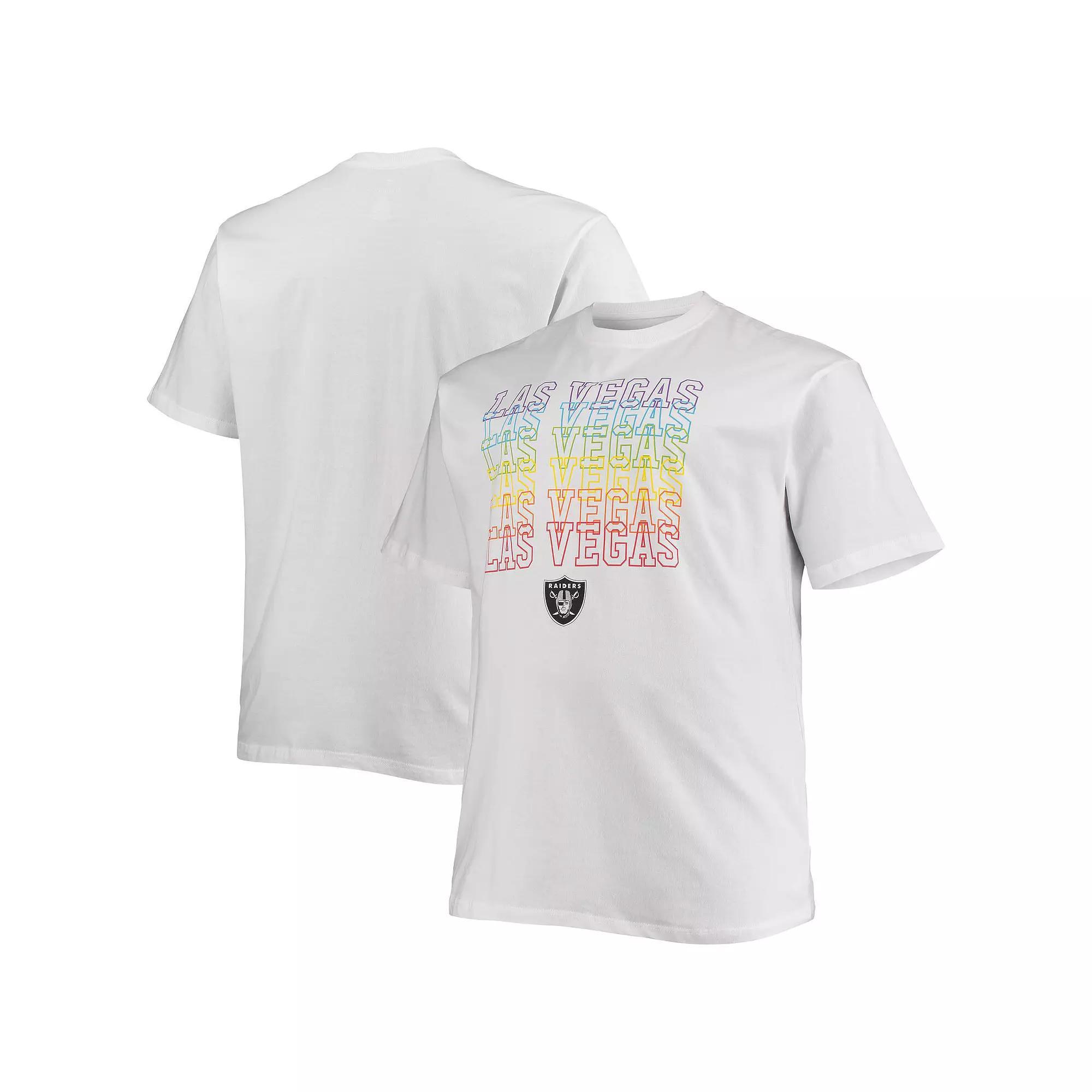 Men's Fanatics Branded White Las Vegas Raiders Big & Tall City Pride T-Shirt, Size: 3XB, Lvr White Product Image