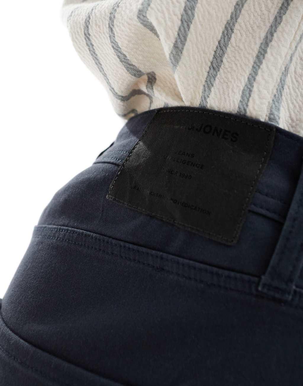 Jack & Jones 5 pocket shorts in navy Product Image