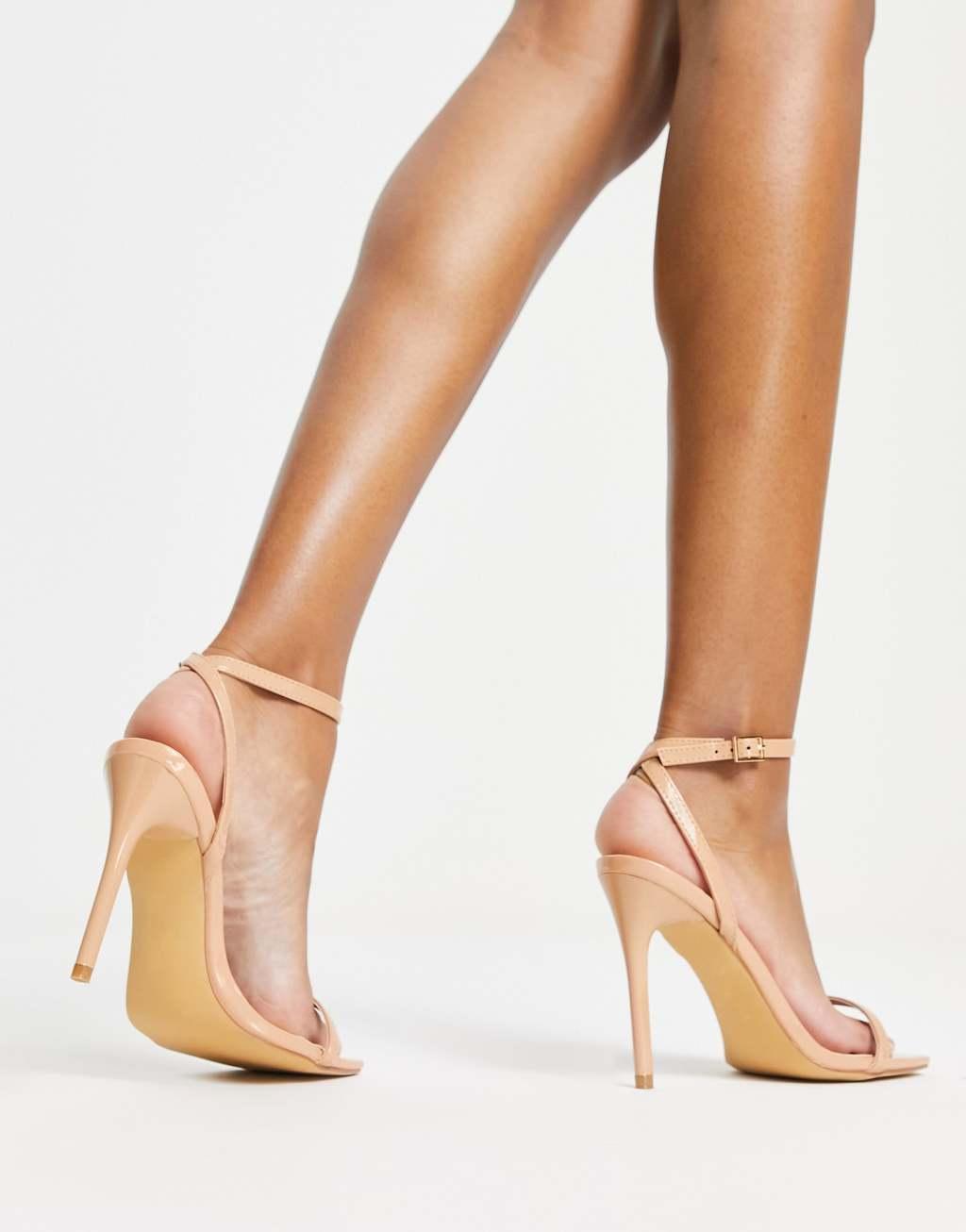 Truffle Collection Wide Fit barely there heeled sandals Product Image