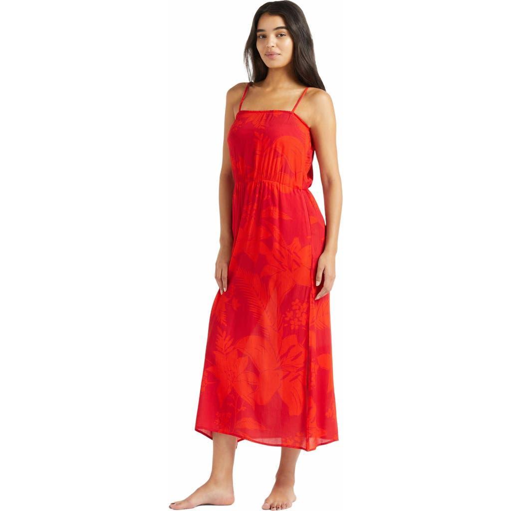 Womens Flower Power Sleeveless Midi-Dress Product Image