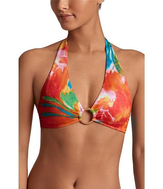 Lauren Ralph Lauren Engineered Paradise Floral Side Rattan Ring Hipster Swim Bottom Product Image