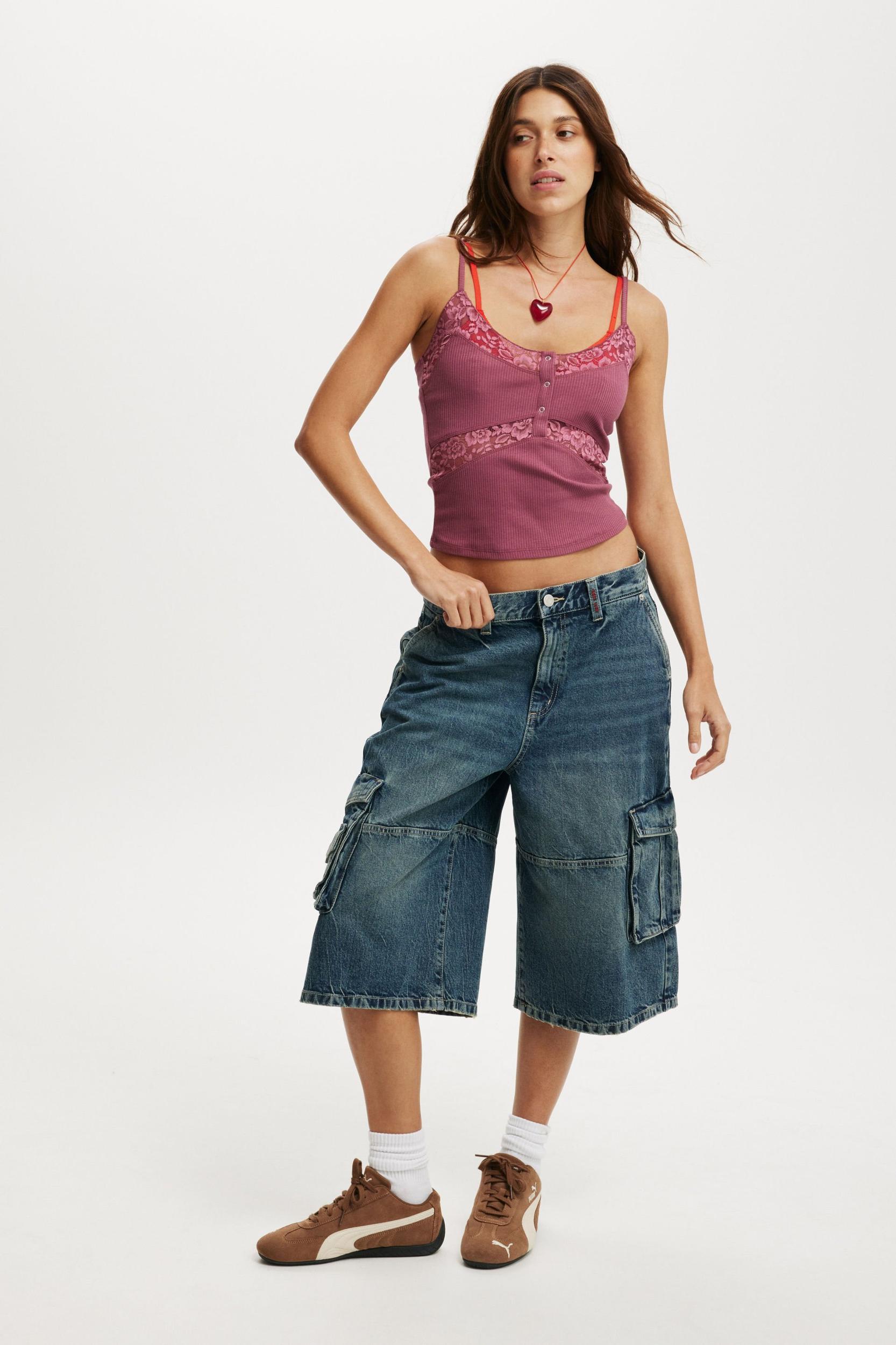 Cotton On Women - 91 Baggy Denim Jort Product Image