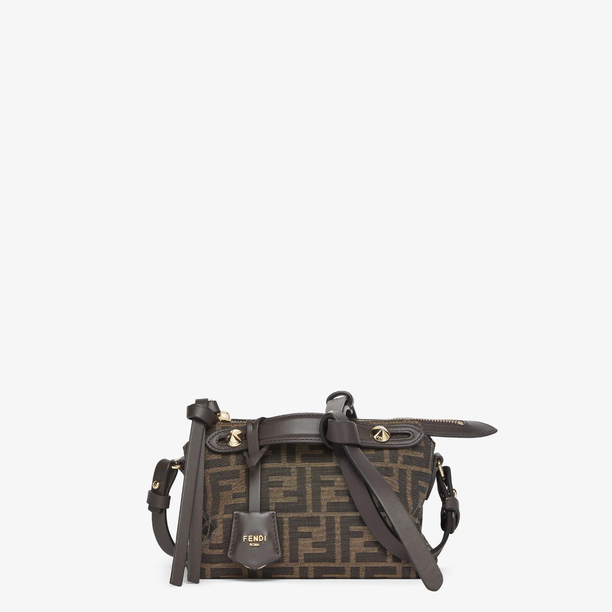 By The Way Soft MiniBrown FF jacquard fabric mini bag Product Image