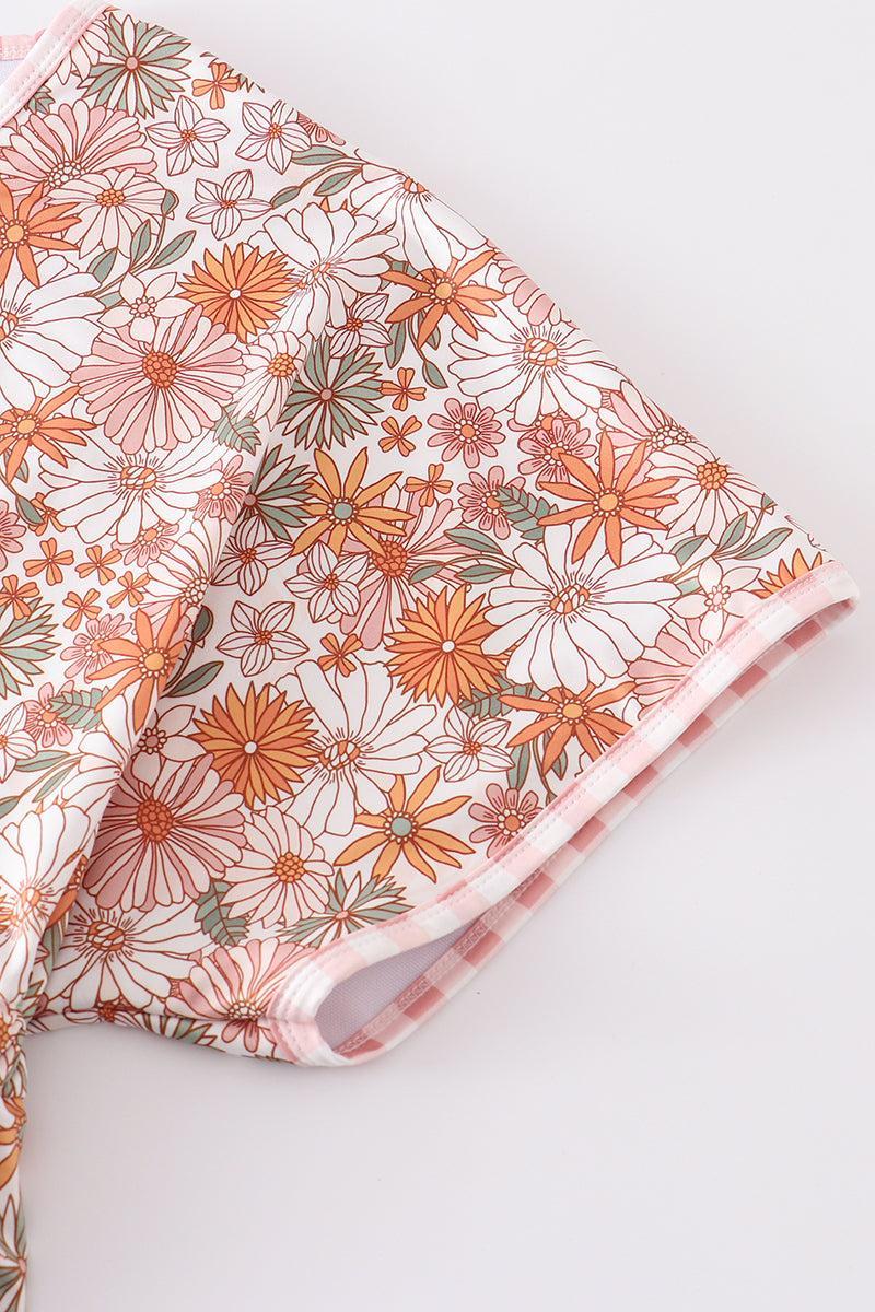 Daisy print woman swim cover up Product Image