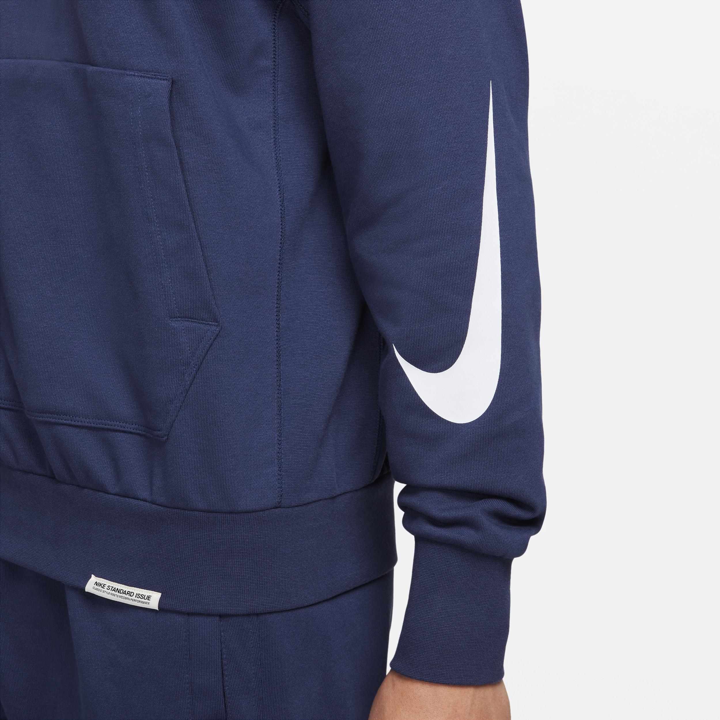Nike Mens Ja Morant Dri-FIT Standard Issue Pullover - Midnight Navy/Football Grey Product Image