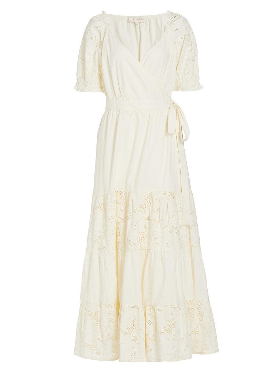 Womens Sasha Surplice Tiered Maxi Dress Product Image