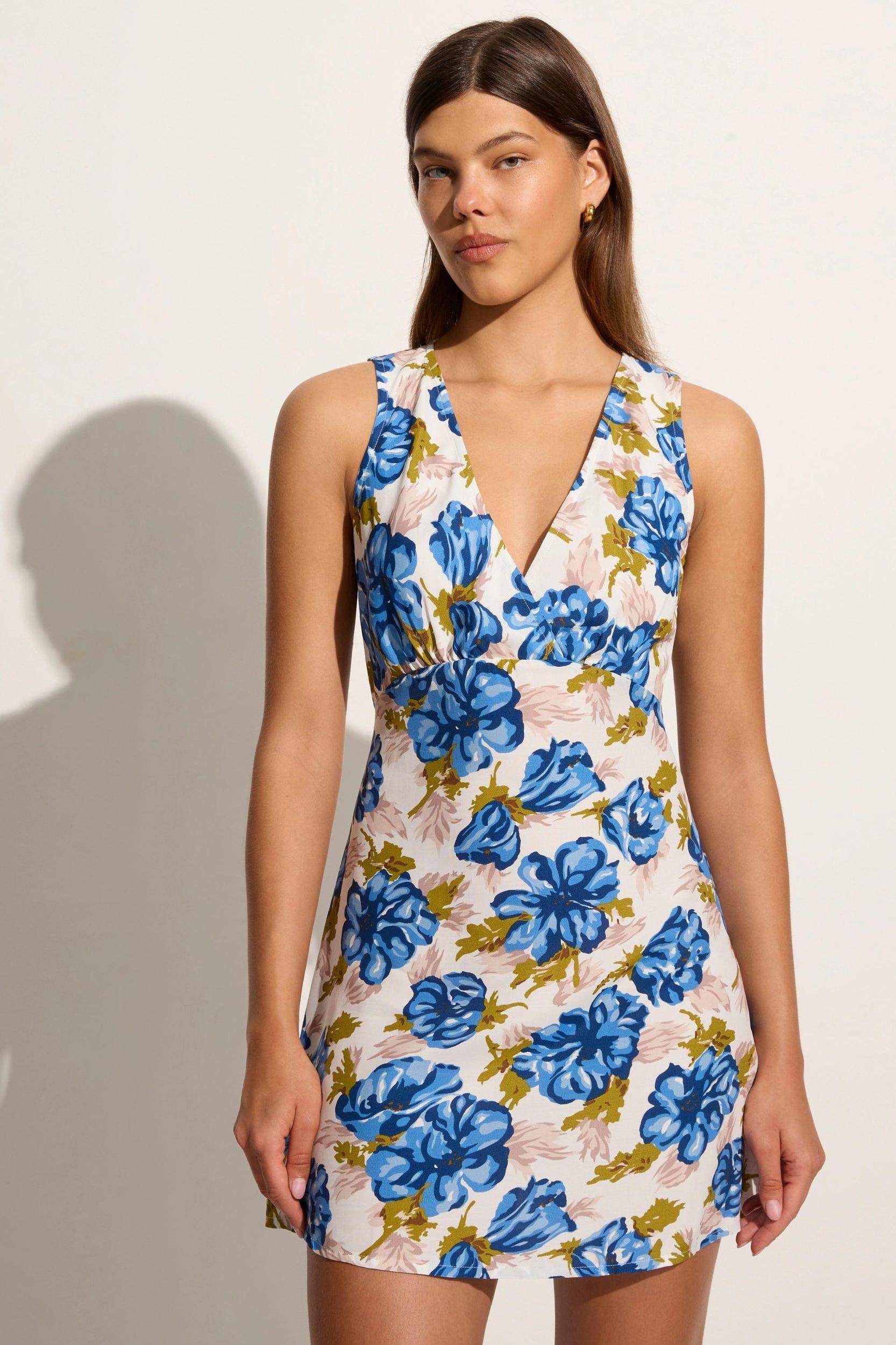 Bellavista Midi Dress Isadora Floral Navy - Final Sale Product Image