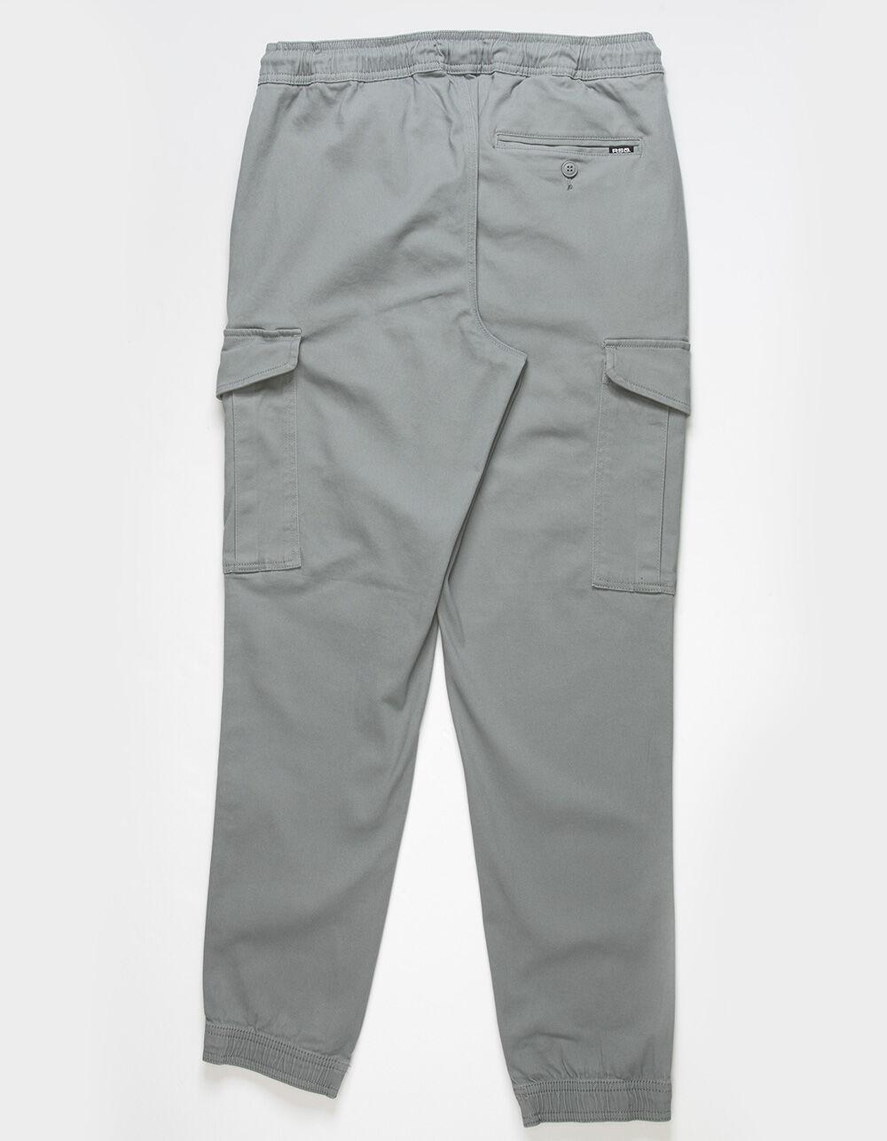 RSQ Mens Twill Jogger Pants - CONCRETE Product Image