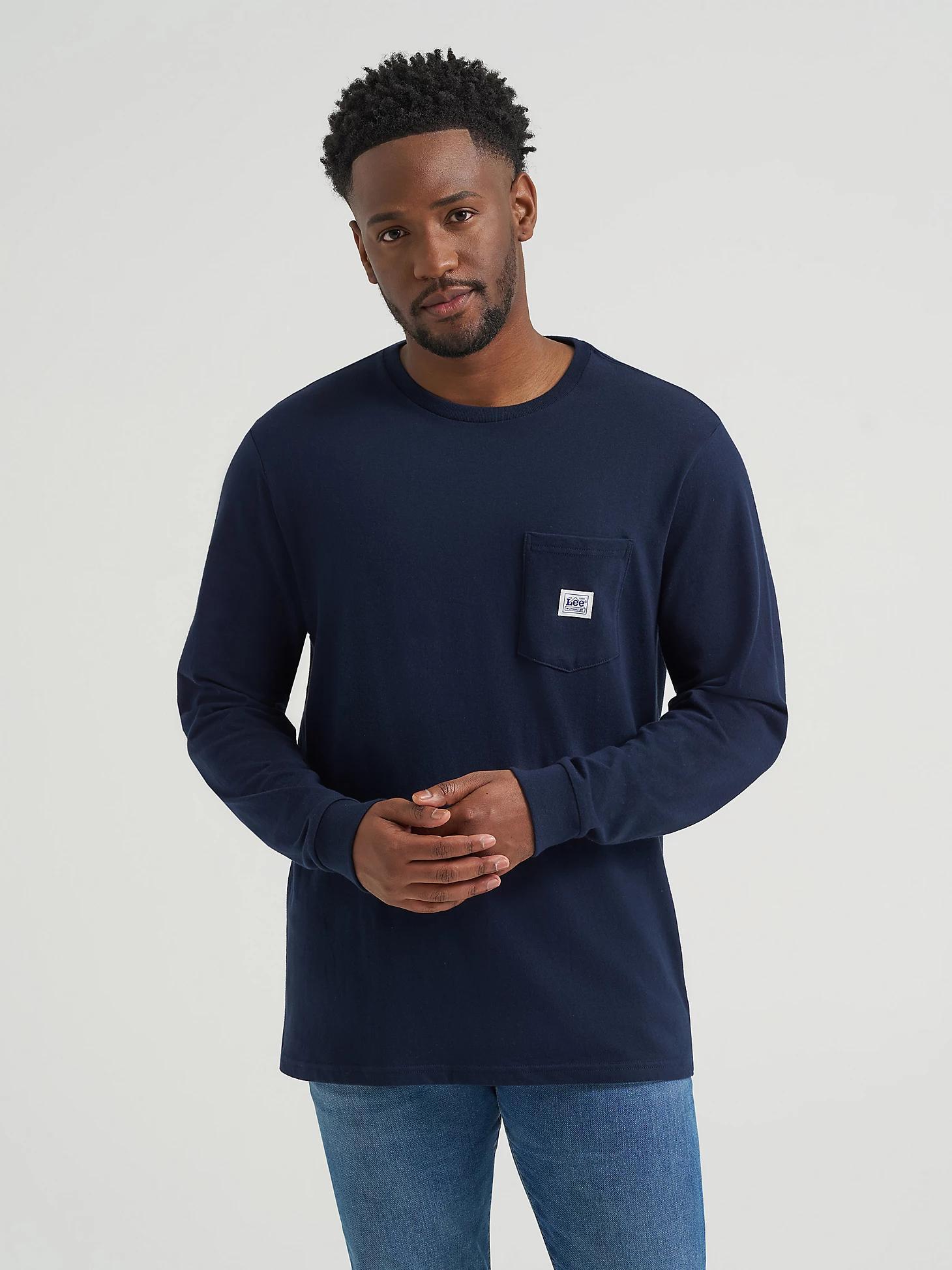 Men's Long Sleeve Workwear Pocket Tee | Men's Tops & Tees | Lee® Product Image