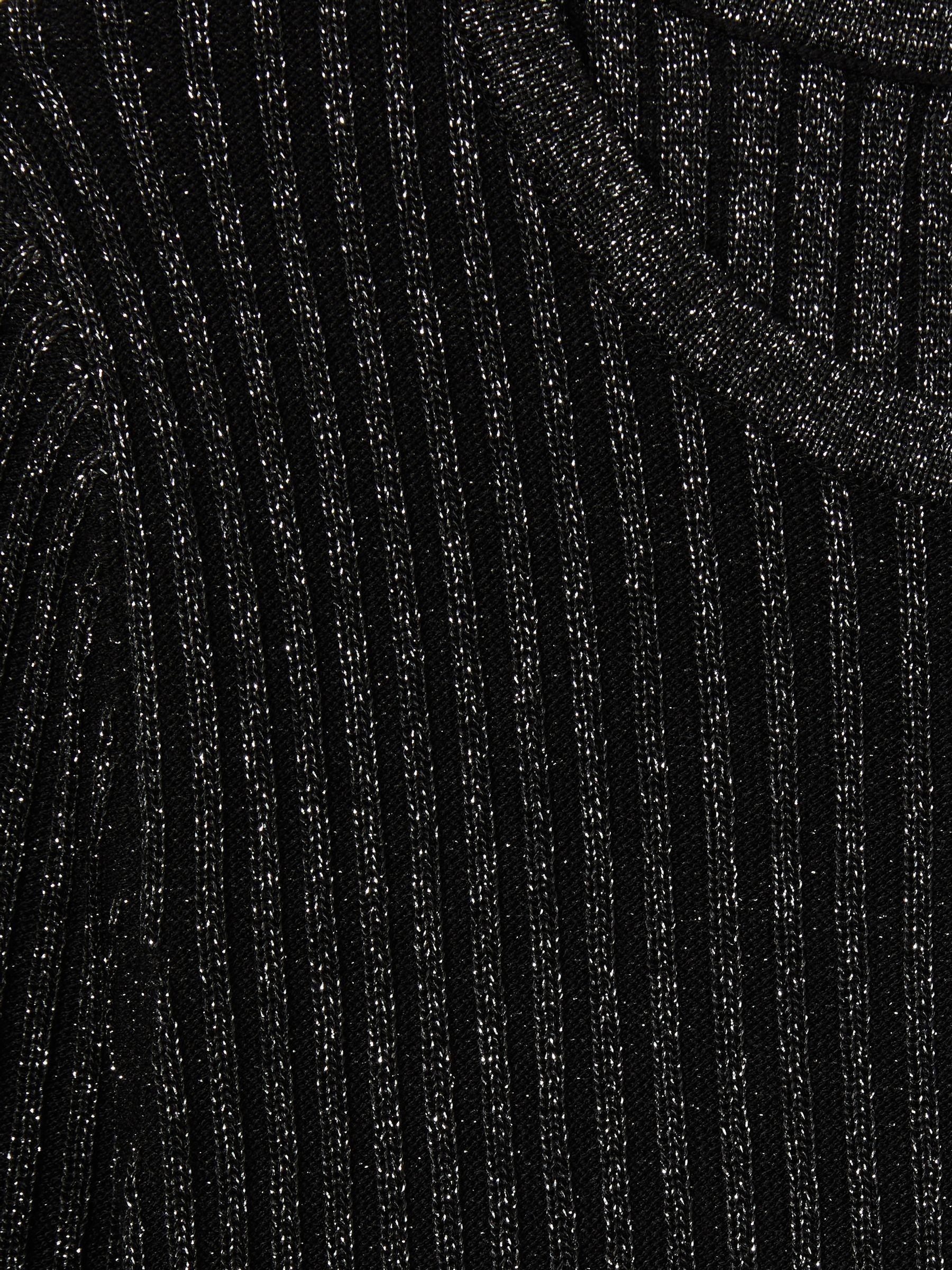 Florere Sheer Embellished Mini Dress in Gunmetal Product Image