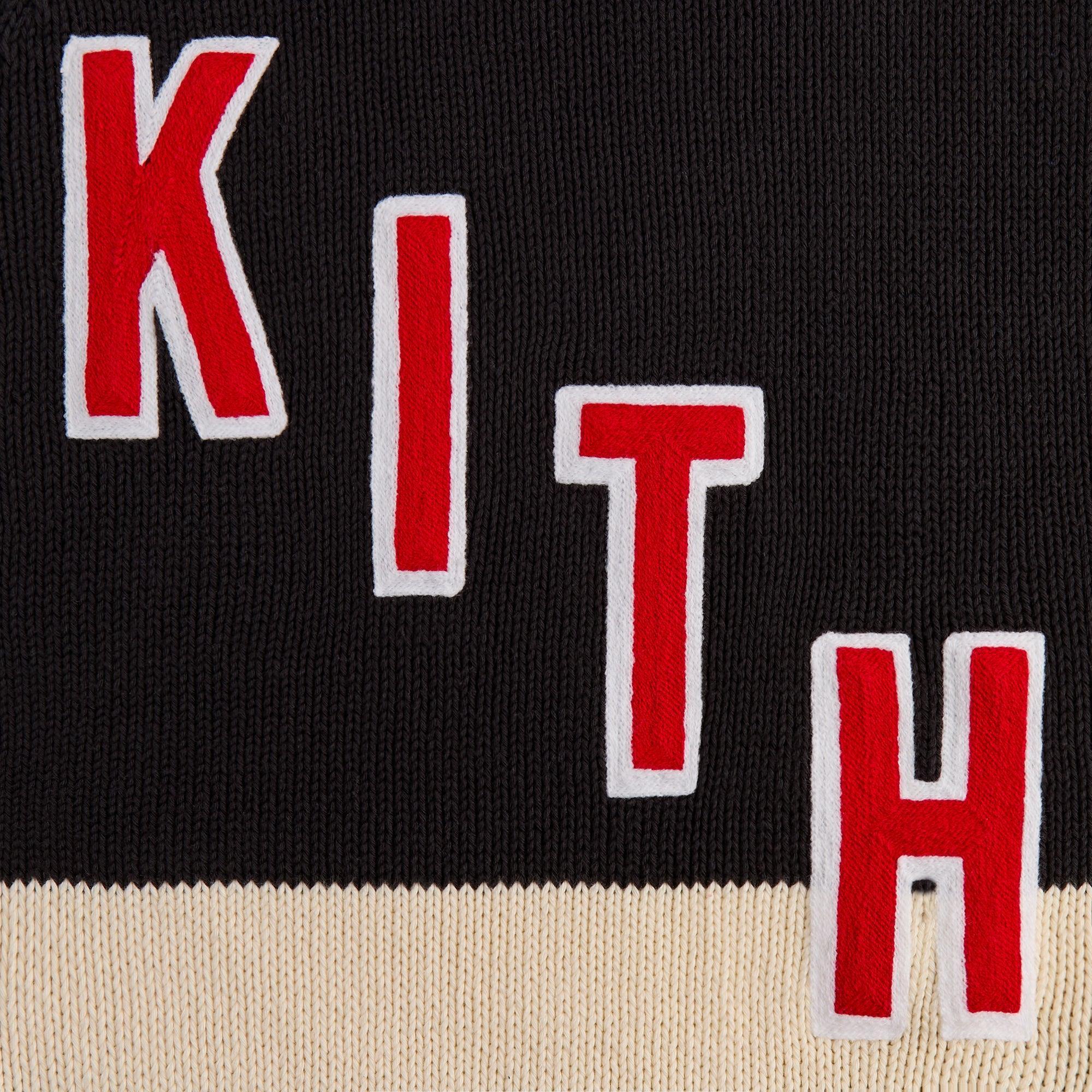 Kith for the New York Rangers Hooded Delk Sweater - Black Male Product Image