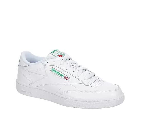 Mens Reebok Club C 85 Athletic Shoe - White / Green Product Image