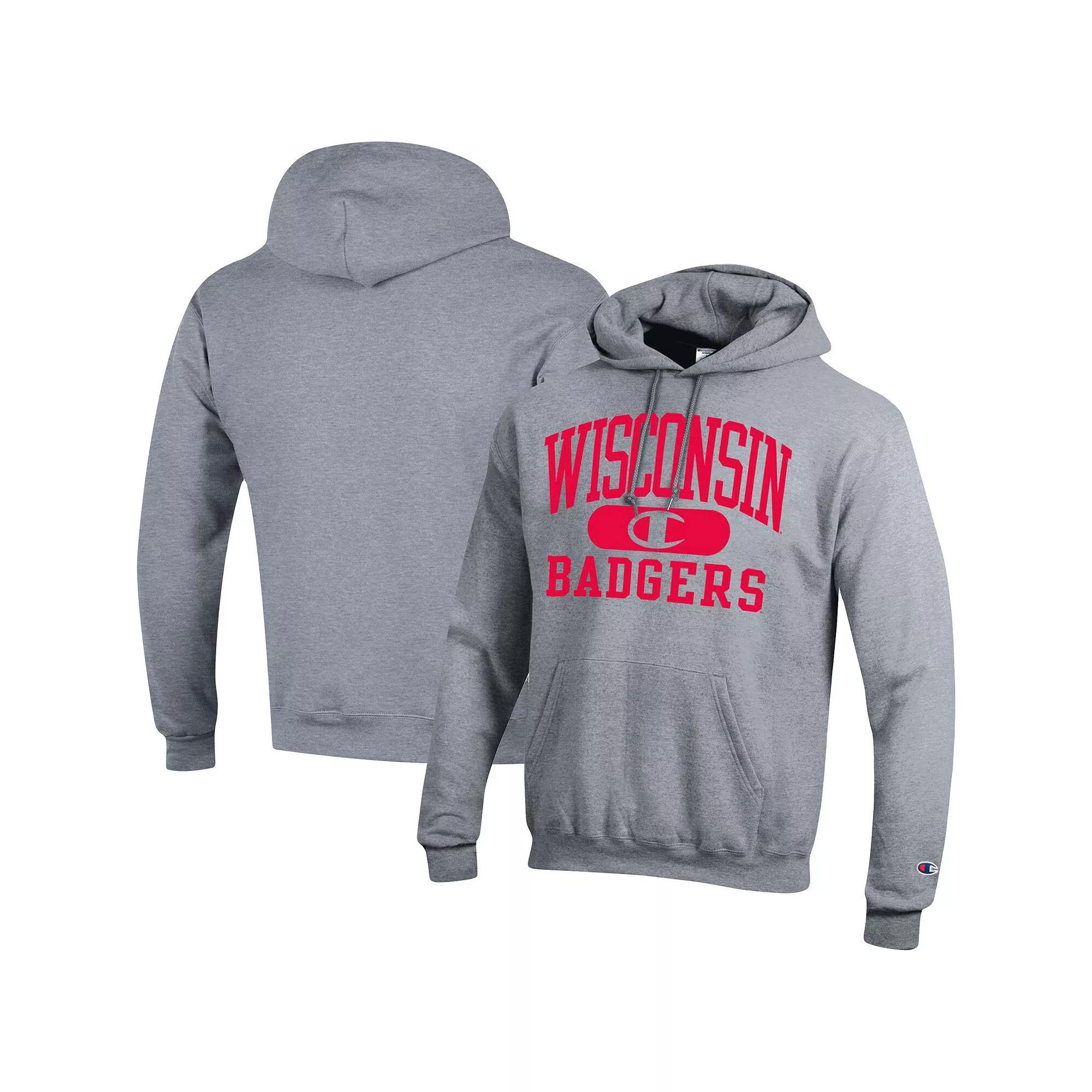 Men's Champion Heather Gray BYU Cougars High Motor Pullover Hoodie, Size: 2XL, Grey Product Image
