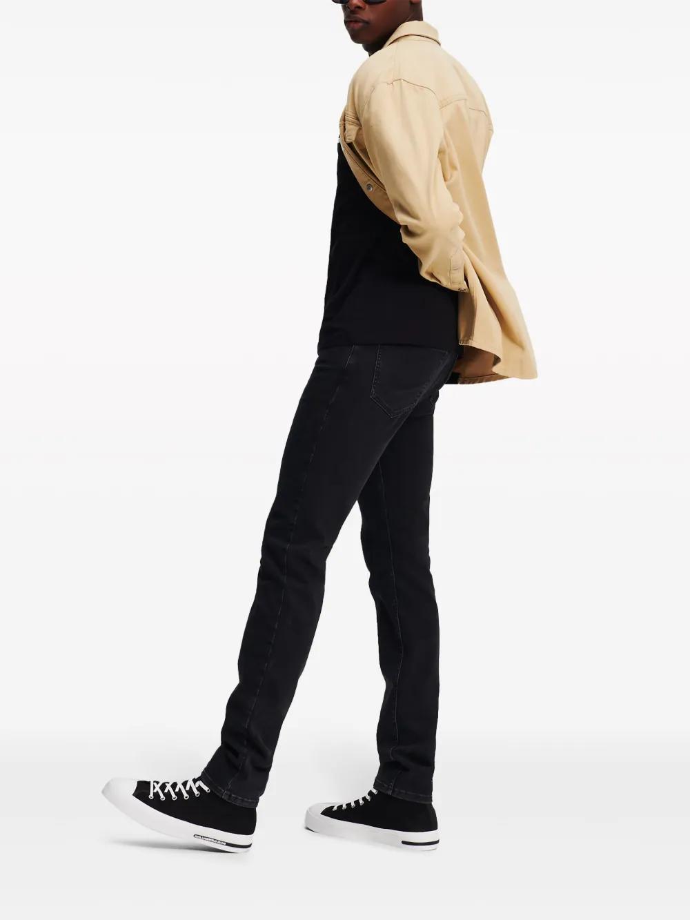 logo-appliqué skinny jeans  Product Image