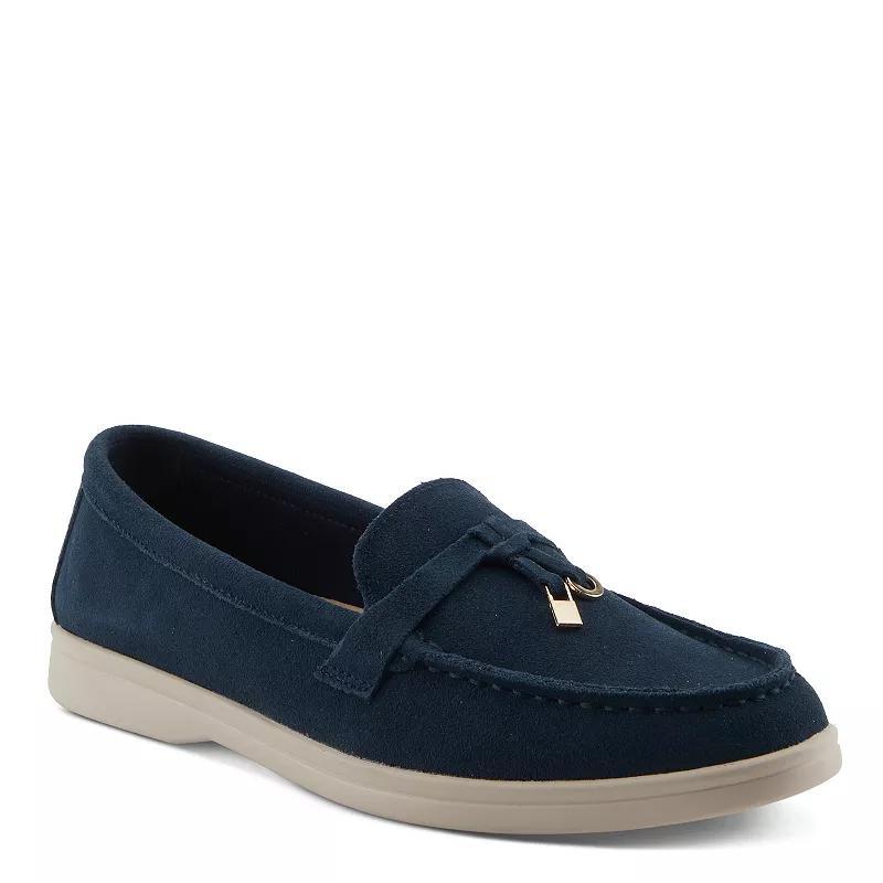 Patrizia Ismene Womens Loafers Blue Suede Product Image