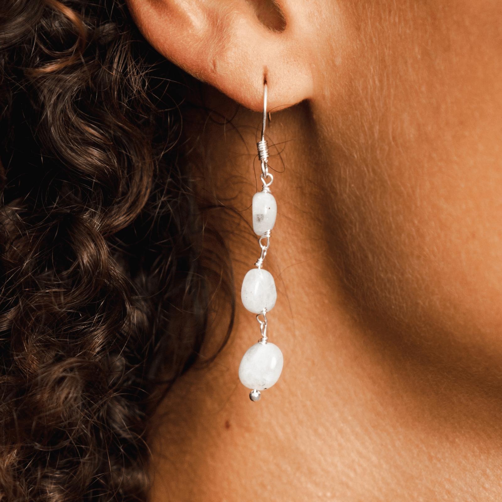 Moonstone Waterfall Earrings Product Image