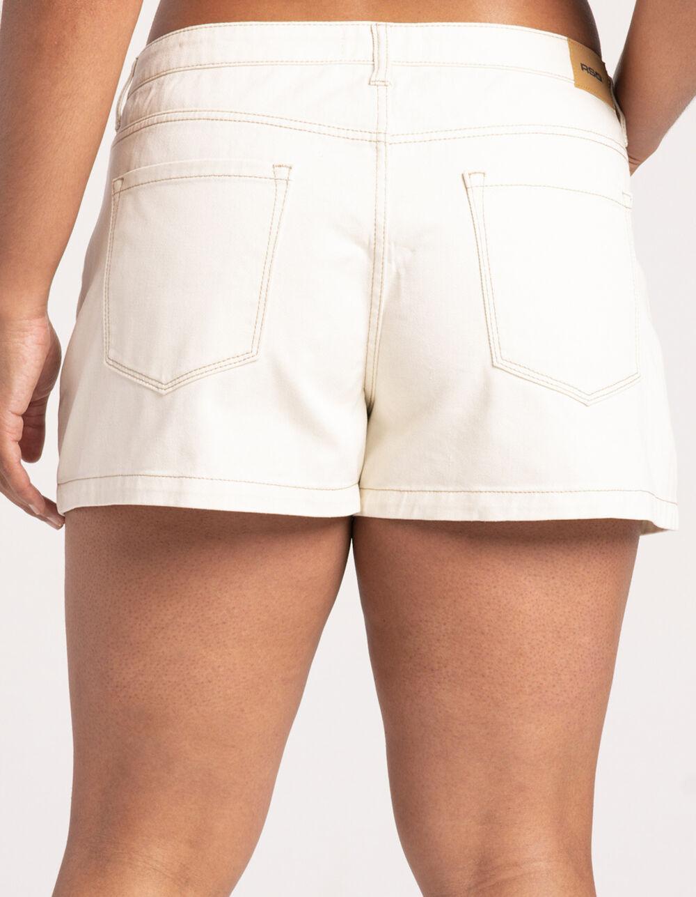 RSQ Womens Low Rise Baggy Shorts - ECRU Product Image