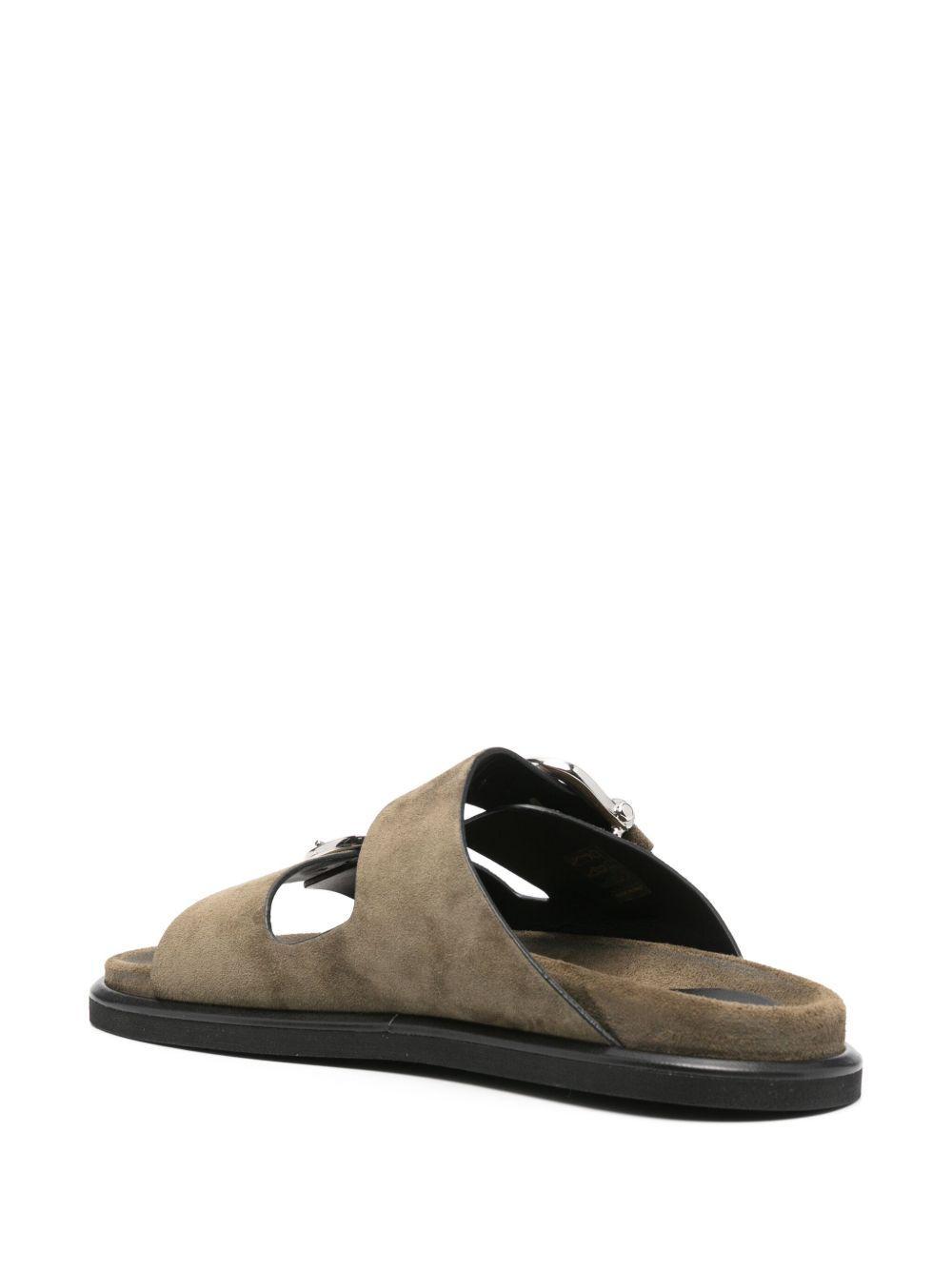suede flat sandals  Product Image