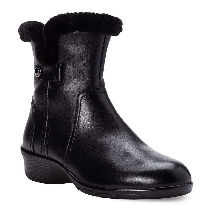 Propet Waylynn Women's Faux-Fur Ankle Boots, Size: 6 XXW, Black Product Image