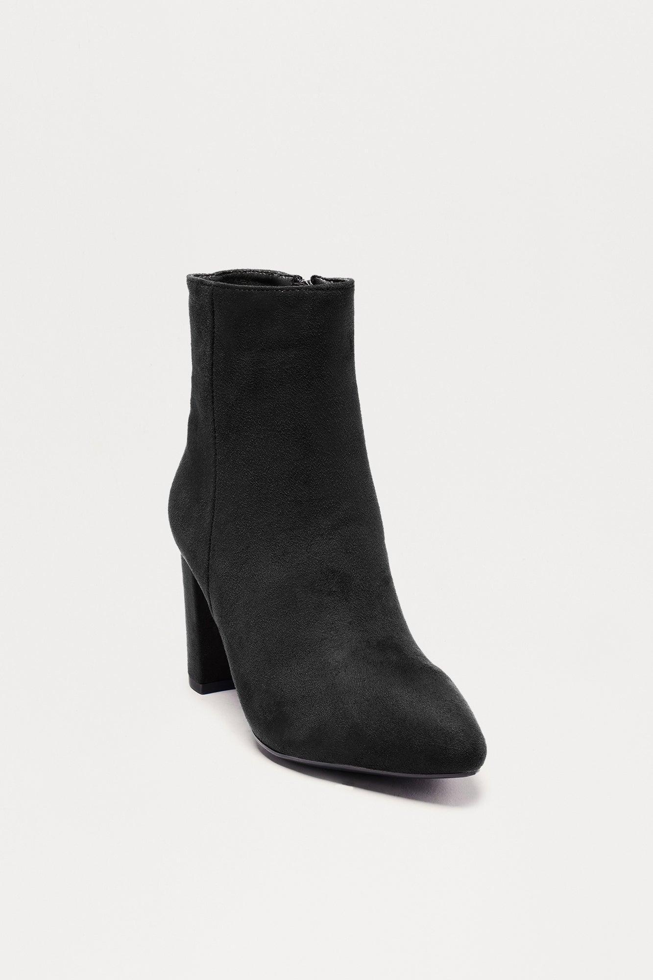 Park Faux Suede Booties - Black Product Image