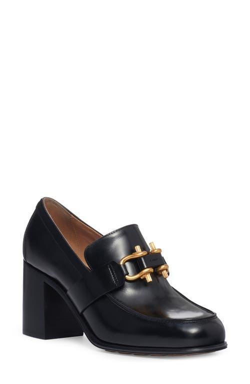 Monsieur Calfskin Leather Bit Pumps Product Image