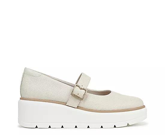 Dr. Scholl's Nice Day Max Women's Wedge Mary Janes, Size: 8.5, Off White Product Image