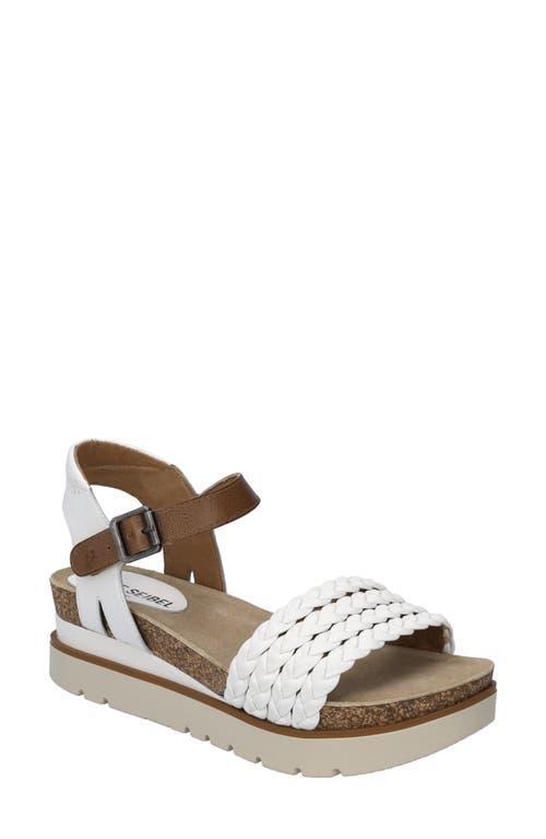 Josef Seibel Womens Clea 16 Woven Leather Platform Sandals Product Image
