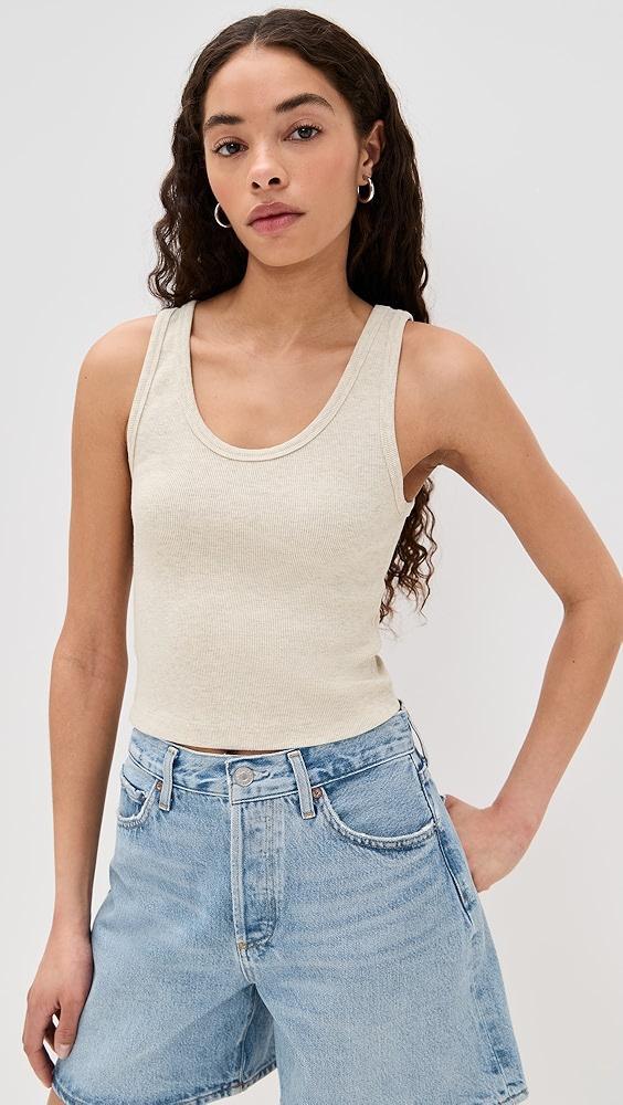perfectwhitetee Blondie Structured Rib Bra Friendly Tank | Shopbop Product Image
