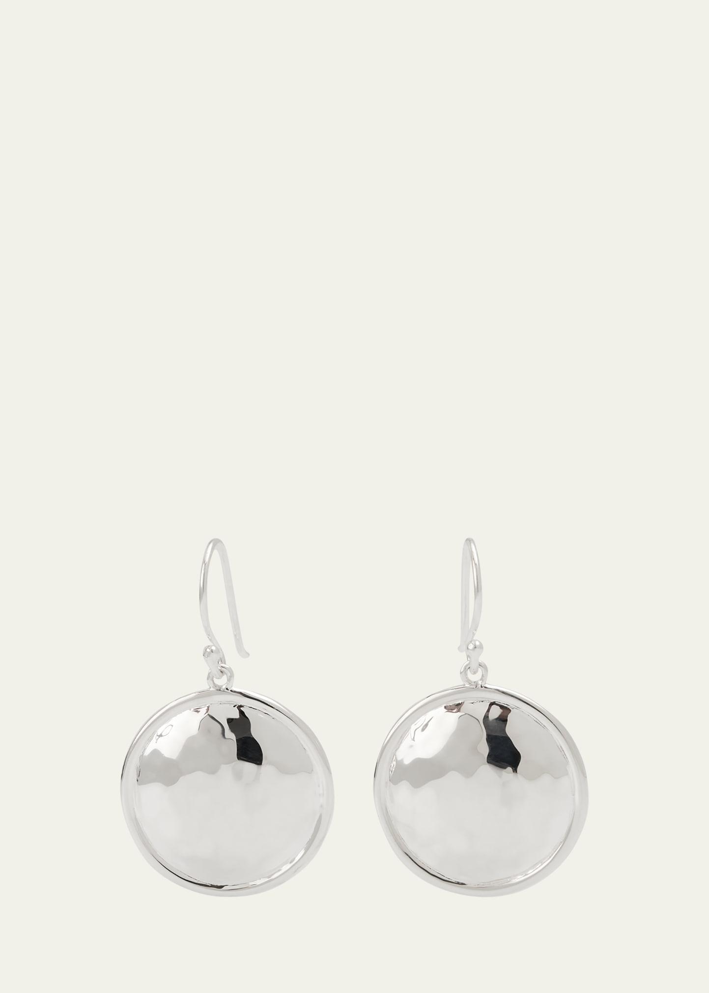 Medium Goddess Dome Earrings in Sterling Silver Product Image