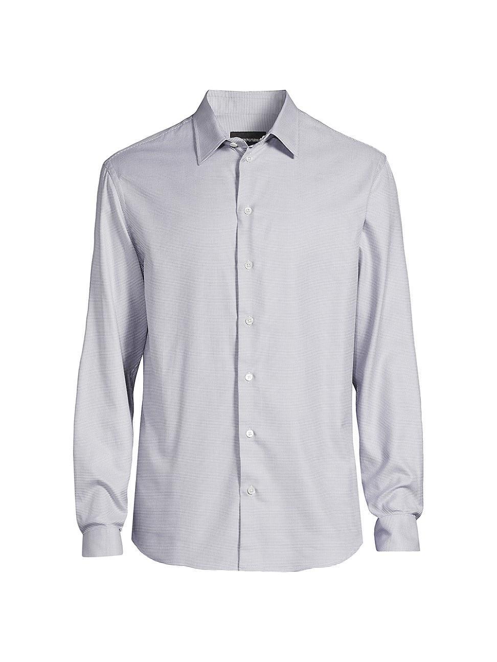 Men's Micro-Houndstooth Sport Shirt Product Image