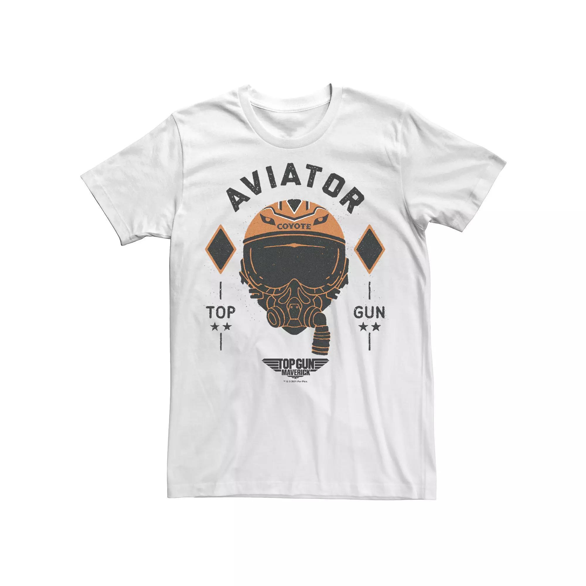 Men's Top Gun Maverick Coyote Aviator Tee, Size: XS, White Product Image