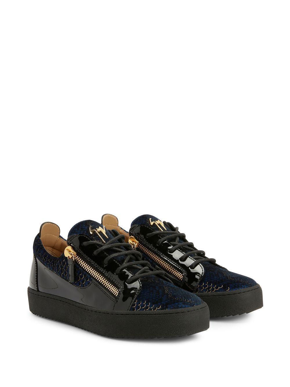 scale-print leather sneakers Product Image