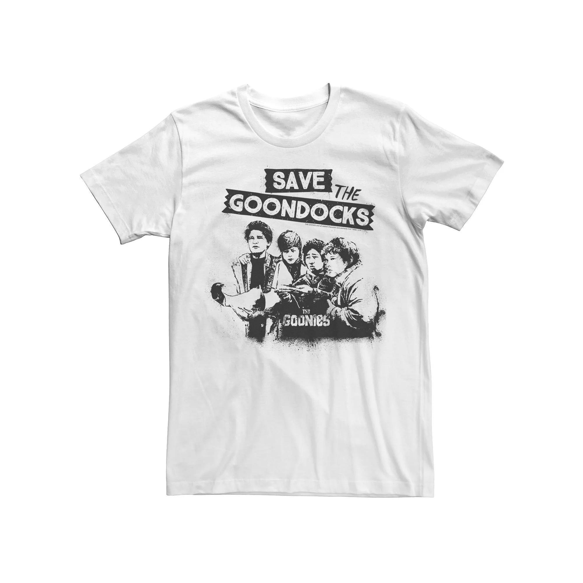 Men's The Goonies Save The Goondocks Text Tee, Size: Small, White Product Image