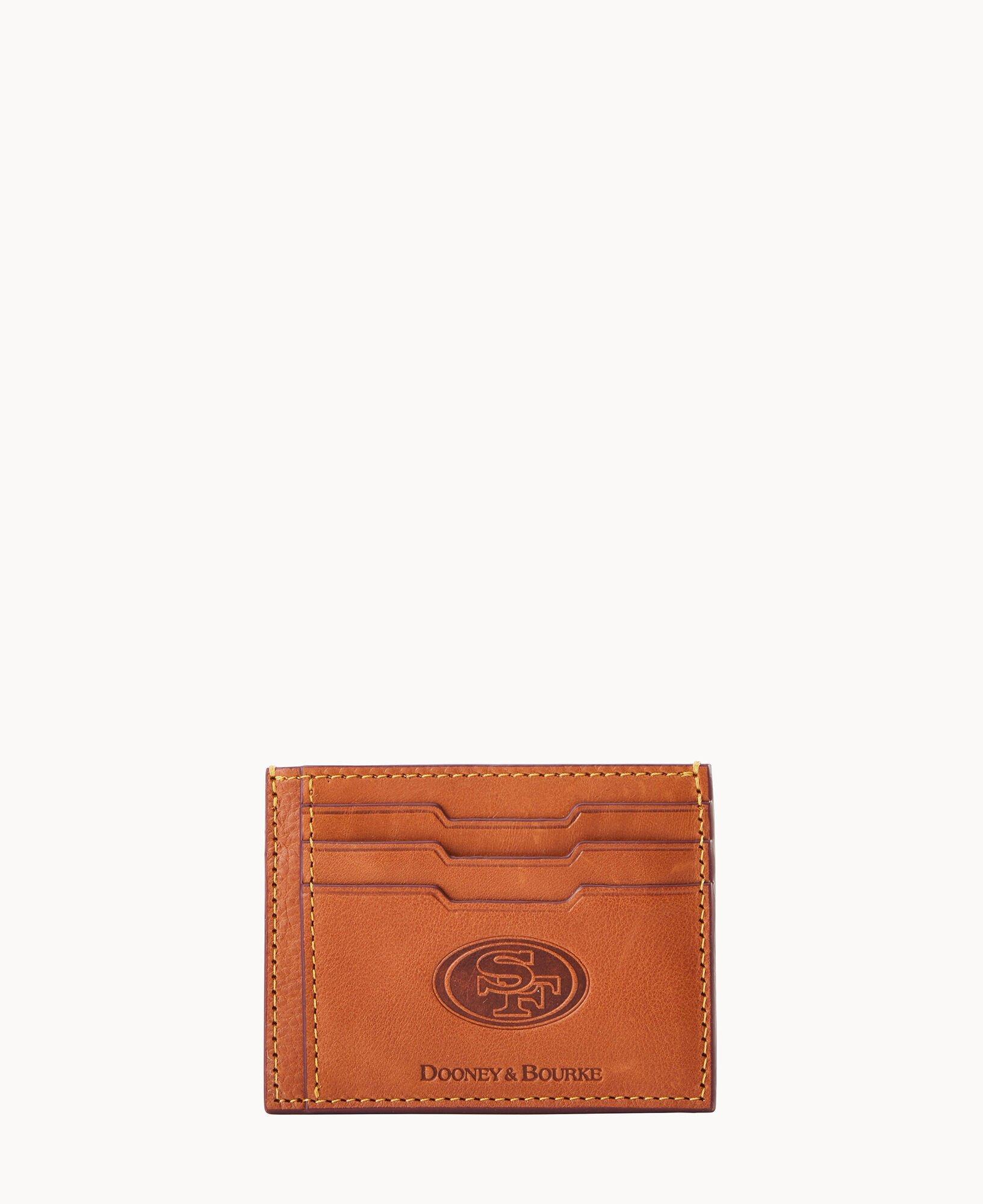 Dooney & Bourke Womens NFL 49ERS Credit Card Case in Natural, Coated Cotton Product Image