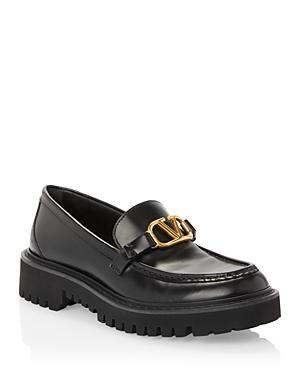 Womens Vlogo Signature Calfskin Loafers Product Image