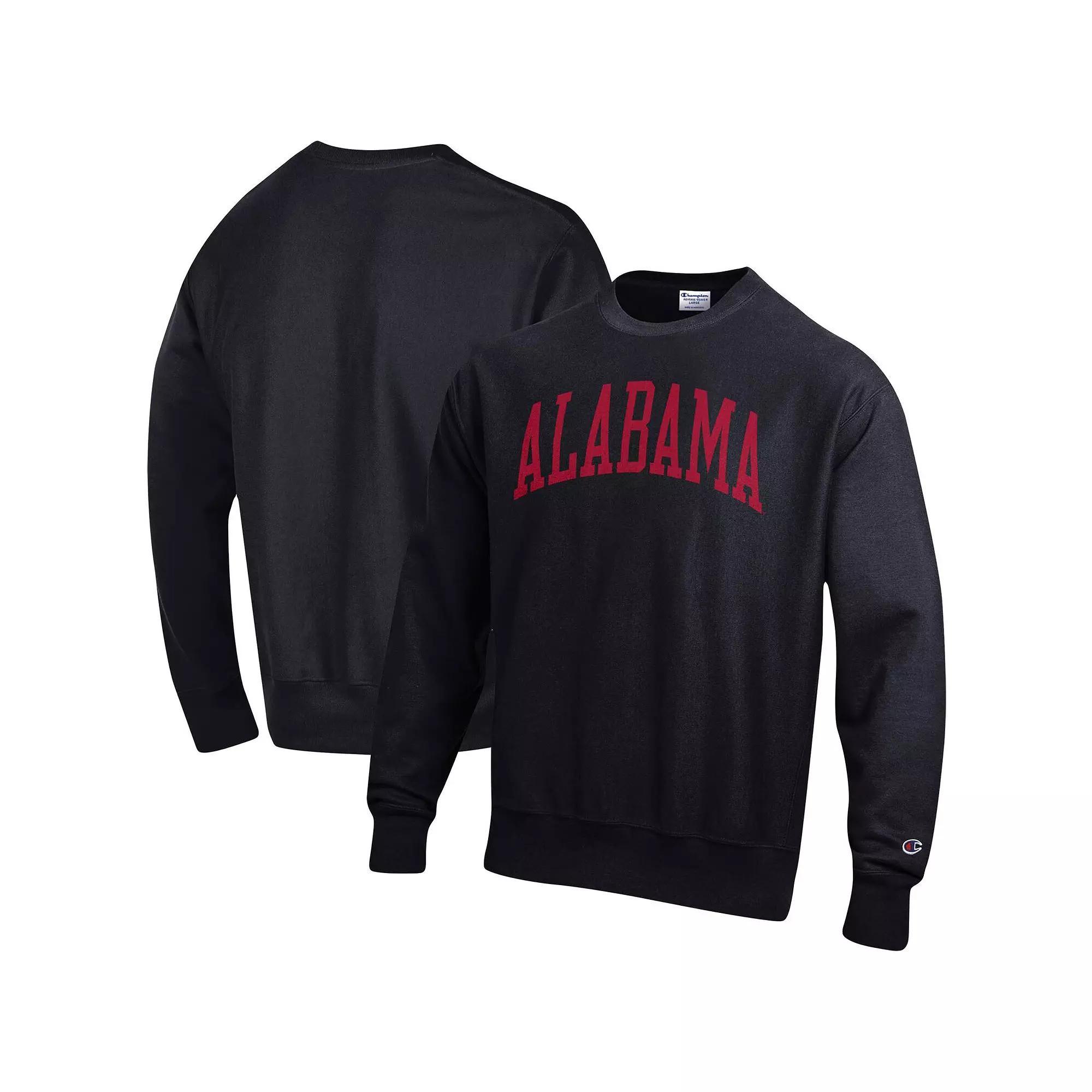Men's Champion Navy Auburn Tigers Arch Reverse Weave Pullover Sweatshirt, Size: Small, Blue Product Image