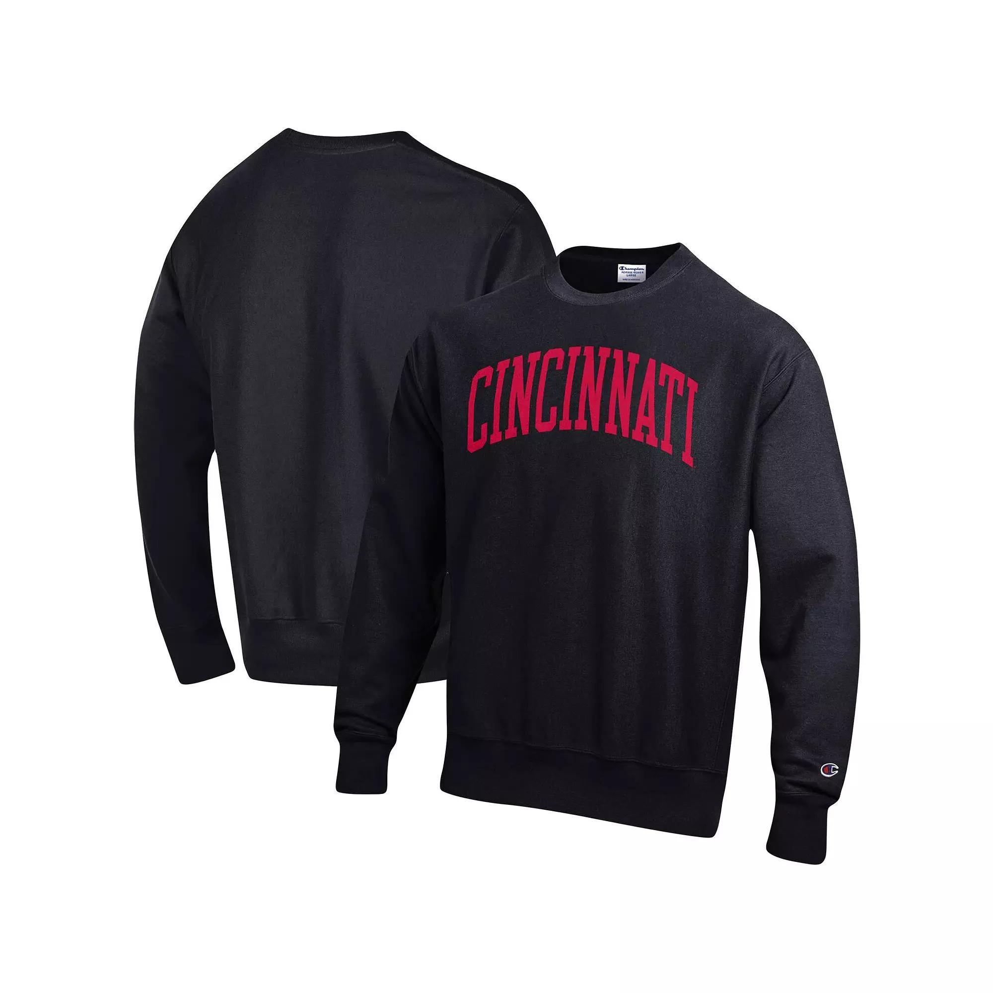 Men's Champion Navy Arizona Wildcats Arch Reverse Weave Pullover Sweatshirt, Size: Large, Blue Product Image