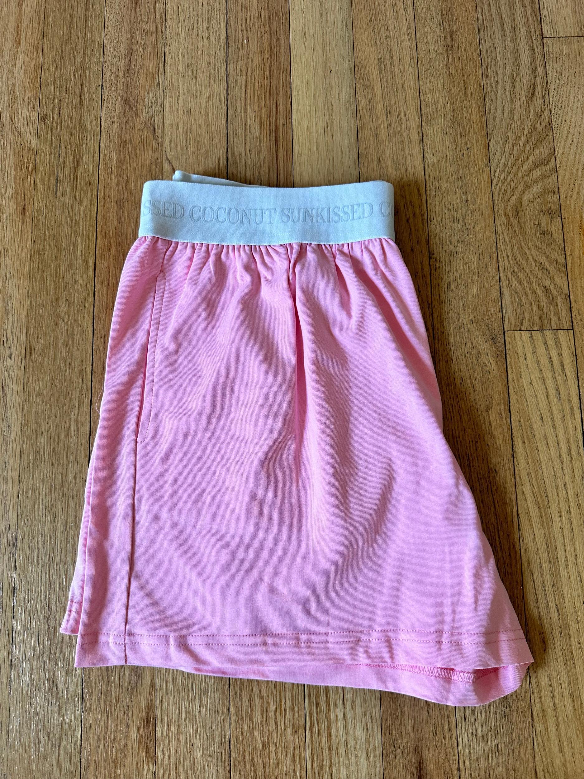 Lush Pink Basic Watercolor Shorts Product Image