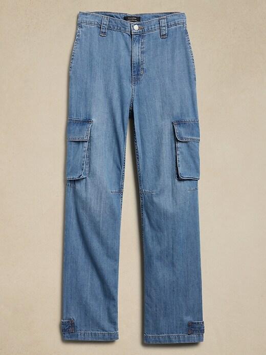 High-Rise Cargo Jean Product Image