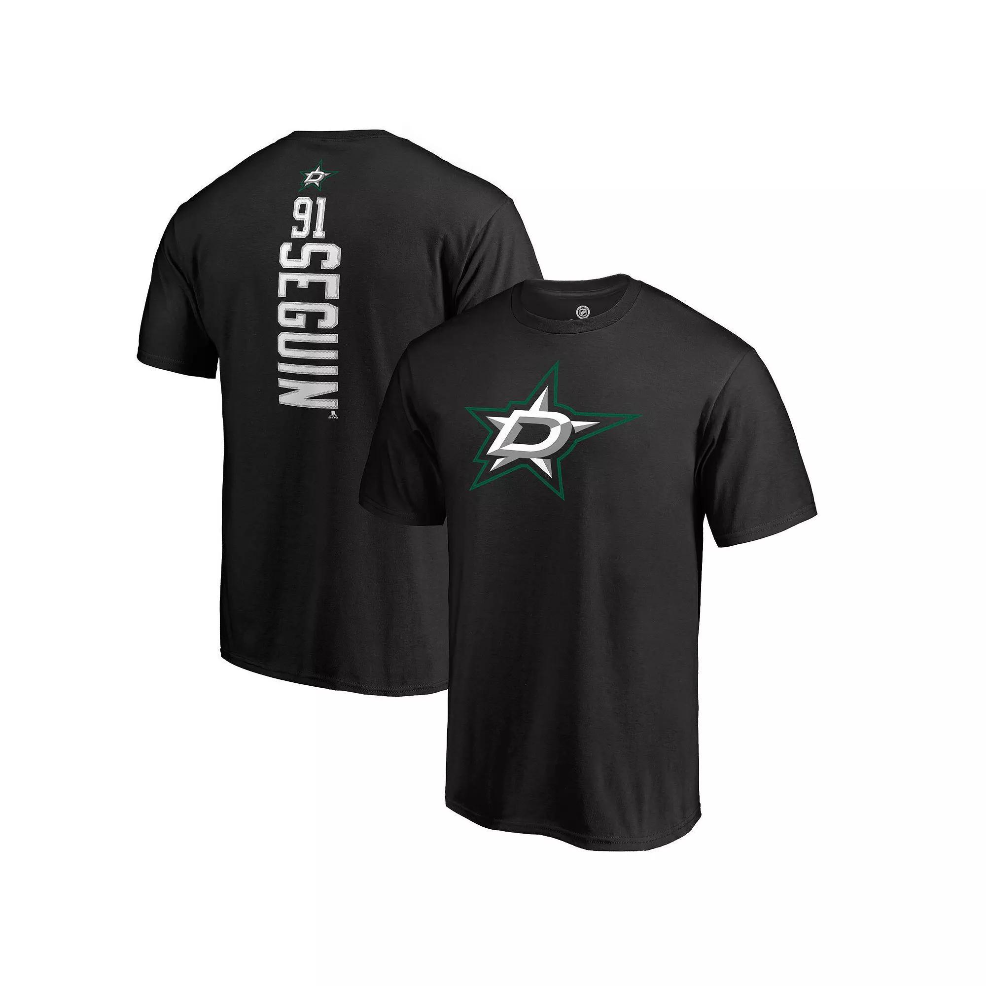 Men's Fanatics Branded Tyler Seguin Black Dallas Stars Backer Name & Number T-Shirt, Size: 5XL, Str Black Product Image