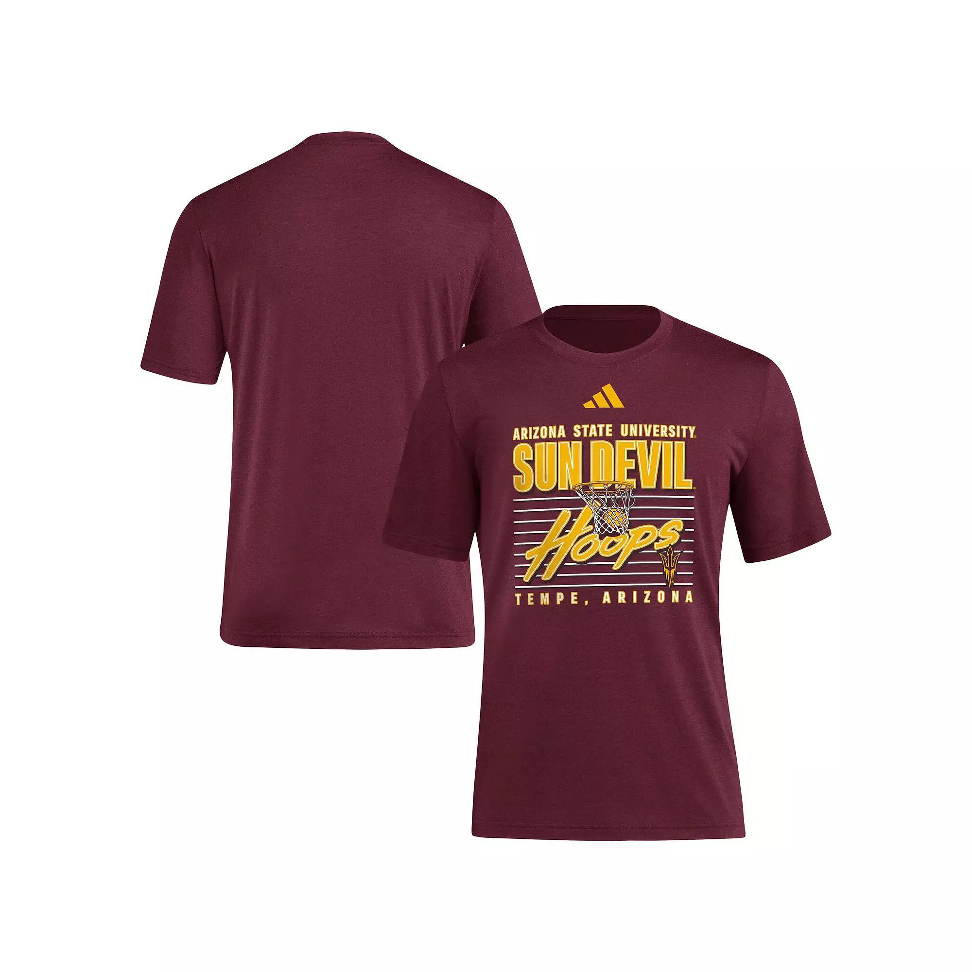 Mens adidas Maroon Arizona State Sun Devils Locker Swish Tri-Blend T-Shirt Product Image
