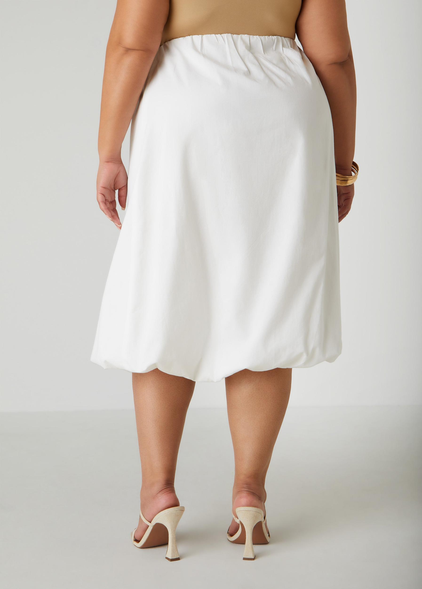Cotton Midi Bubble Skirt Product Image