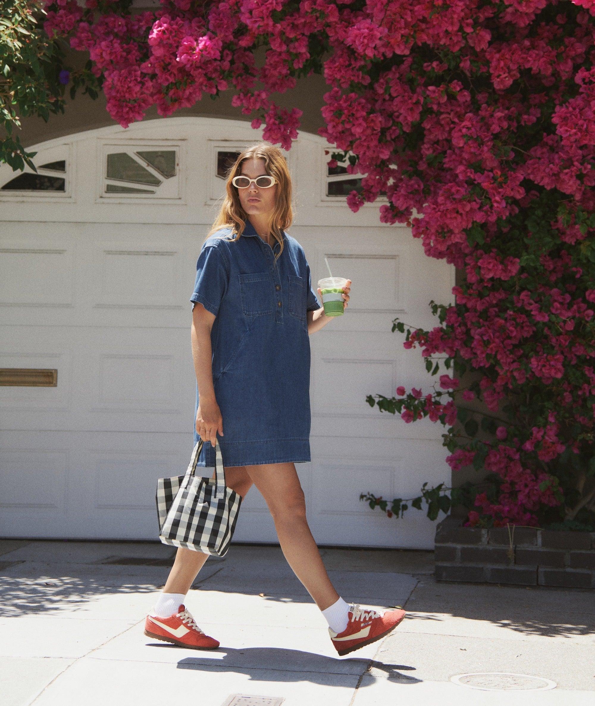 Liza Denim Mini Dress Product Image