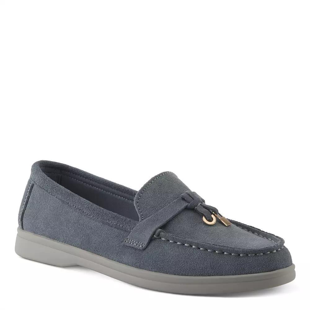 Patrizia Ismene Womens Loafers Blue Suede Product Image